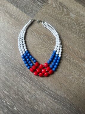 Patriotic bubble bead necklace